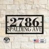 Speed Fabrication Personalized Rectangle Home Address Metal Sign