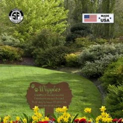 Speed Fabrication Personalized Pet Memorial Grave Marker Metal Yard Stake Sign Animal Metal Signs