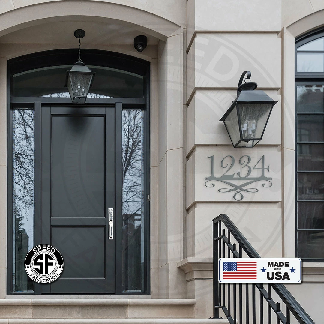 Speed Fabrication Address/House Number Metal Signs Custom Decorative Address Sign