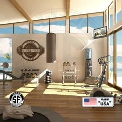 Speed Fabrication Custom Barbell Home Gym Sign