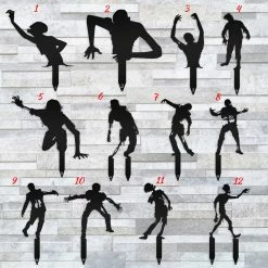 Speed Fabrication Assorted Halloween Zombie Metal Yard Stakes