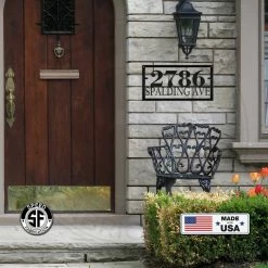 Speed Fabrication Personalized Rectangle Home Address Metal Sign
