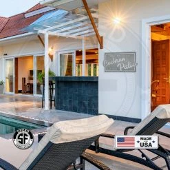 Speed Fabrication Rectangle Patio Sign With Established Date