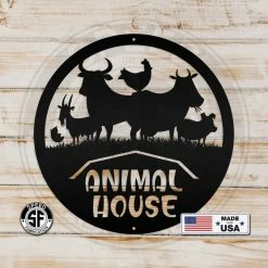 Speed Fabrication Farm Animal House Metal Sign Farm Metal Signs