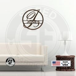 Speed Fabrication Monogram Metal Sign