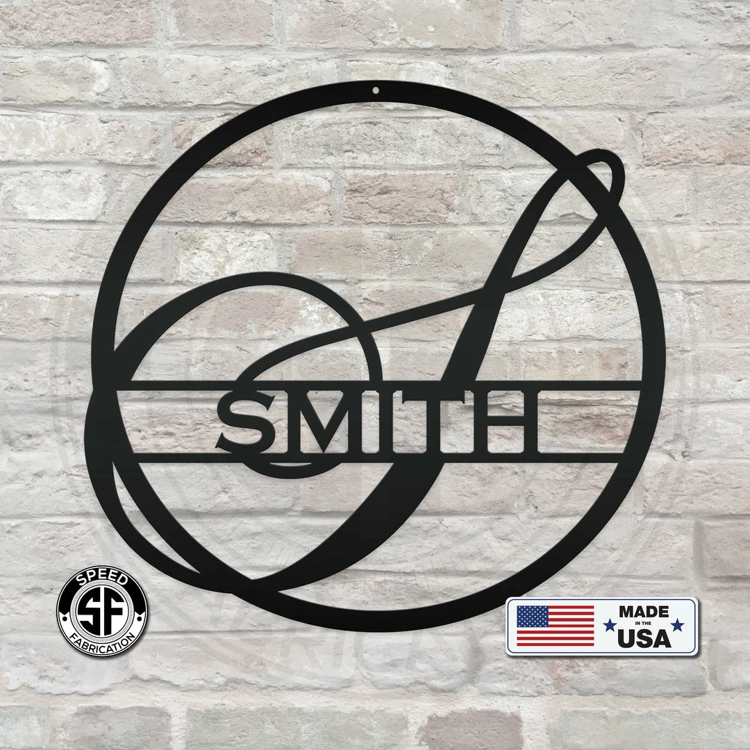 Speed Fabrication Monogram Metal Sign