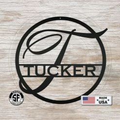 Speed Fabrication Monogram Metal Sign