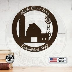 Speed Fabrication Farm Metal Signs Personalized Farm Established Date Metal Sign