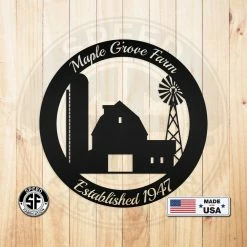 Speed Fabrication Farm Metal Signs Personalized Farm Established Date Metal Sign