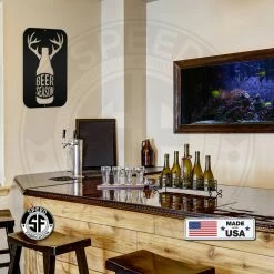 Speed Fabrication Hunting & Fishing Metal Signs Beer Season Metal Hunting Sign