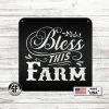 Speed Fabrication Bless This Farm Metal Sign-Home Decor Sign Farm Metal Signs