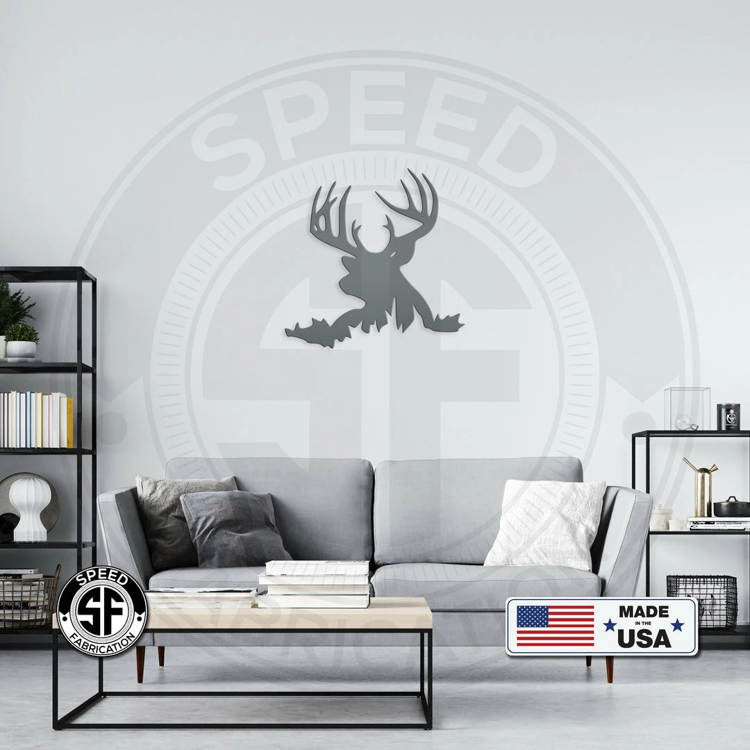 Speed Fabrication Hunting & Fishing Metal Signs Buck Silhouette Metal Sign
