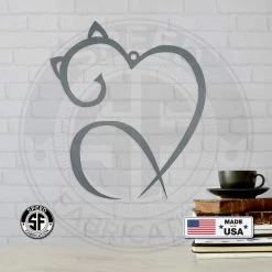 Speed Fabrication Cat Love Metal Sign Home Decor Cat Lover Cat Gift Home Decor & Gifts