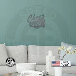 Speed Fabrication Home Decor & Gifts Cheer Mom Metal Sign