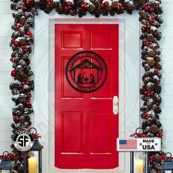 Speed Fabrication Christ The Savior Is Born Christmas Metal Sign