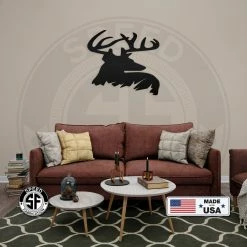 Speed Fabrication Deer Buck Side Bust Metal Sign Hunting & Fishing Metal Signs