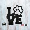 Speed Fabrication Dog LOVE Metal Sign Animal Metal Signs