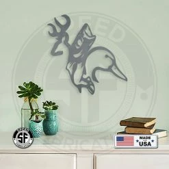 Speed Fabrication Hunting & Fishing Metal Signs Buck Fish Duck Metal Outdoor Sign