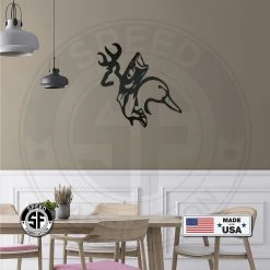 Speed Fabrication Hunting & Fishing Metal Signs Buck Fish Duck Metal Outdoor Sign