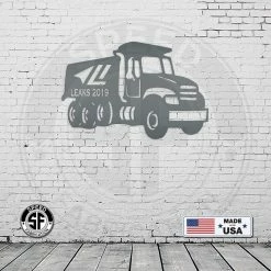 Speed Fabrication Personalized Dump Truck Metal Sign Outdoor Patio/Lawn Metal Signs