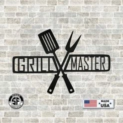 Speed Fabrication Man Cave Wall Decor Grill Master Metal Sign Father's Day Gift-Gift For Him-BBQ Sign