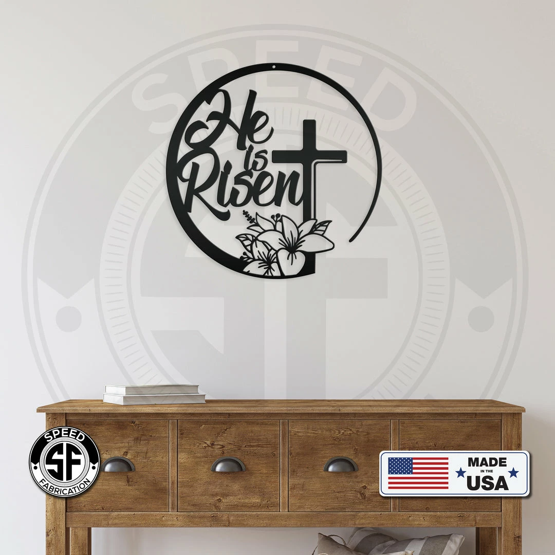 Speed Fabrication Religious Metal Signs Christian Easter Sign