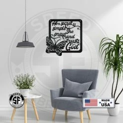 Speed Fabrication Christian Metal Wall Art Religious Metal Signs