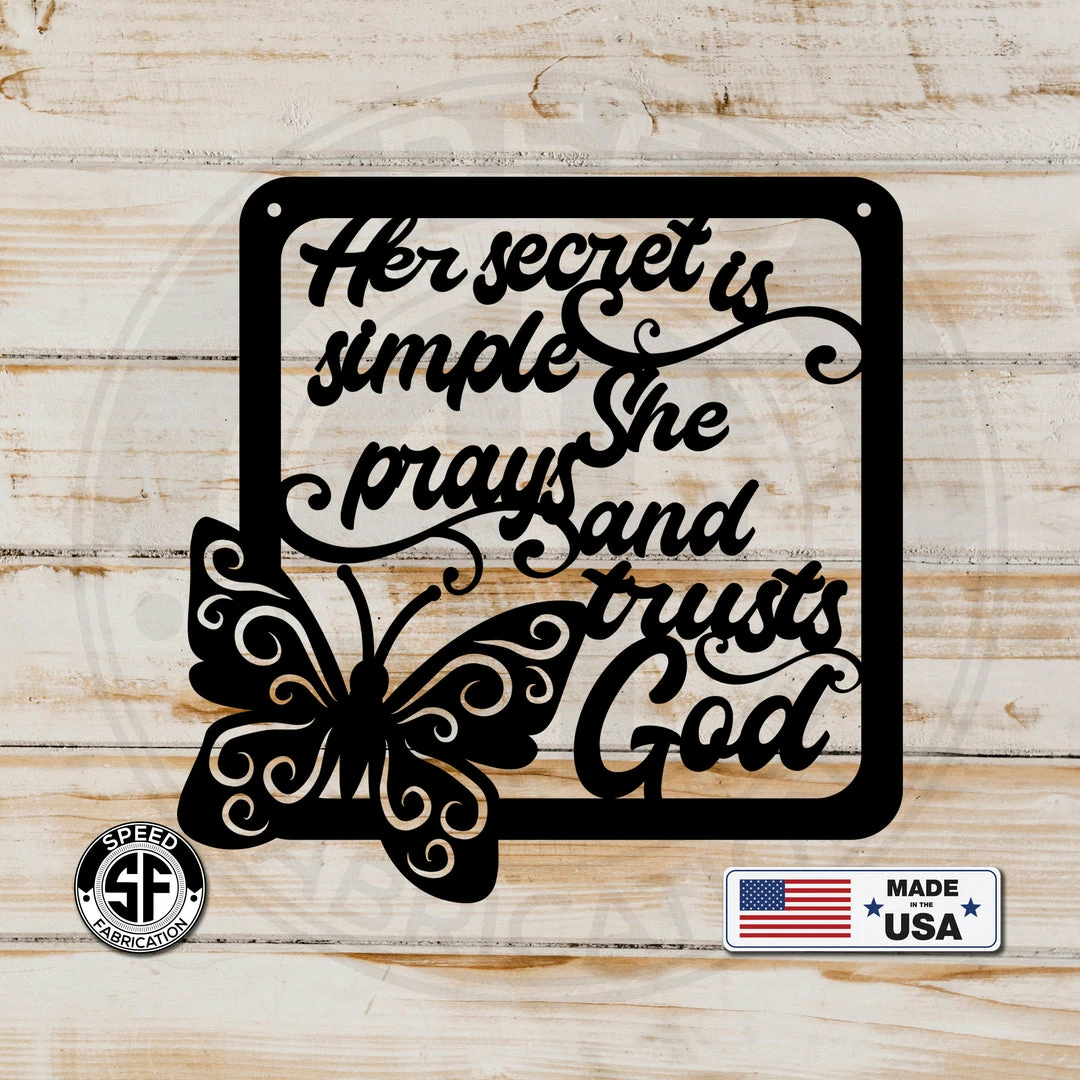 Speed Fabrication Christian Metal Wall Art Religious Metal Signs