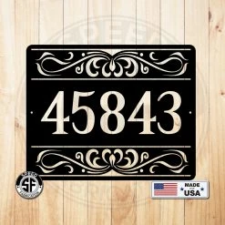 Speed Fabrication Decorative Custom House Numbers Metal Sign