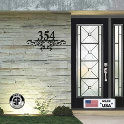 Speed Fabrication Personalized Decorative House Number Metal Sign