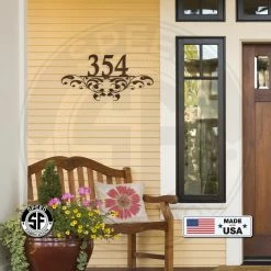 Speed Fabrication Personalized Decorative House Number Metal Sign