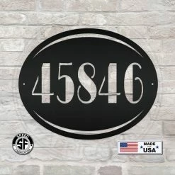 Speed Fabrication Address/House Number Metal Signs Personalized House Number Metal Sign