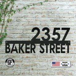 Speed Fabrication Personalized Address Metal Sign