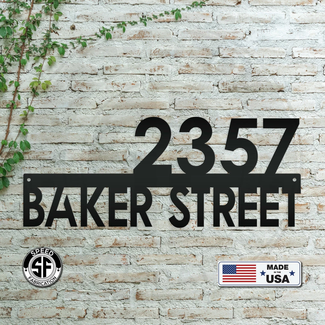 Speed Fabrication Personalized Address Metal Sign
