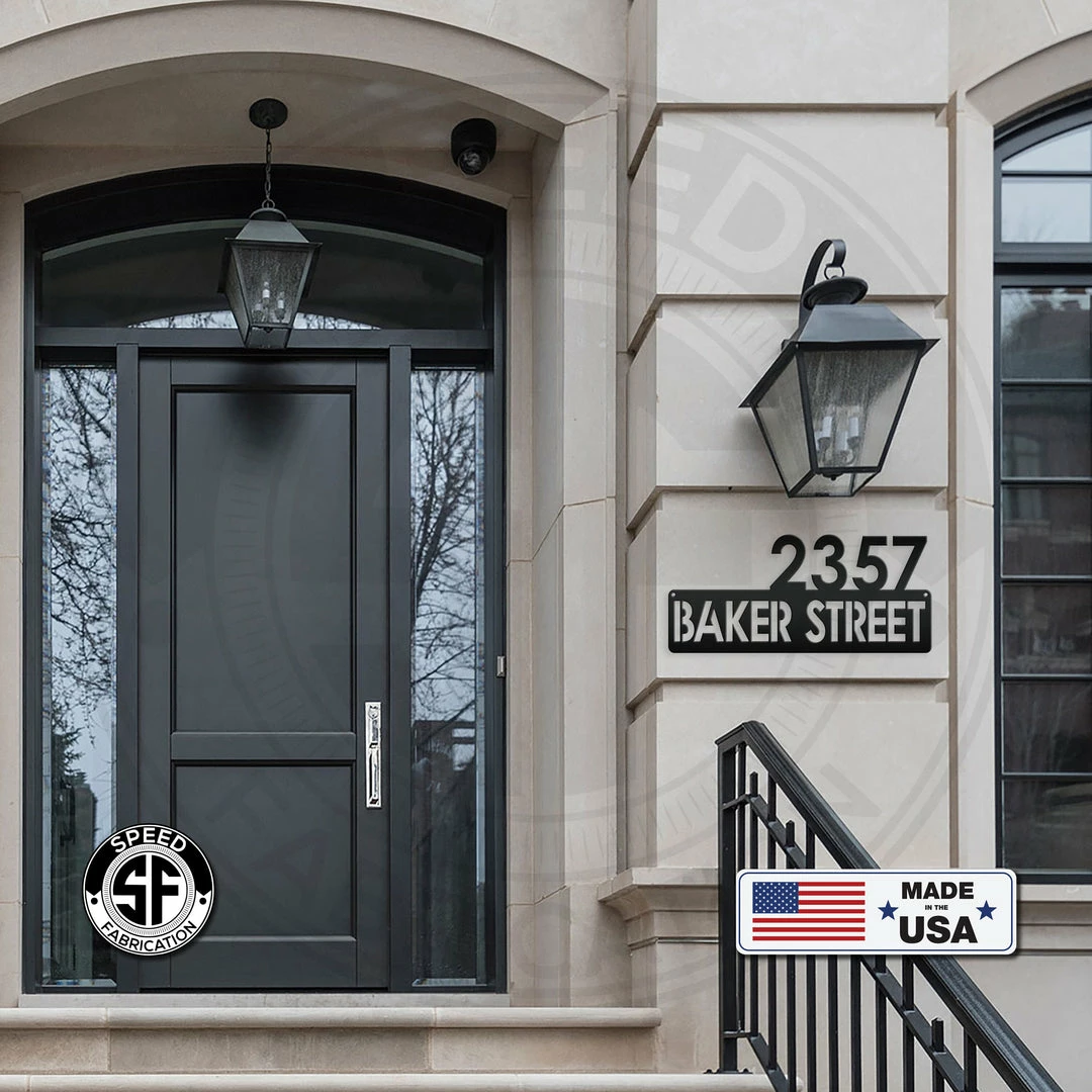 Speed Fabrication Personalized Address Metal Sign