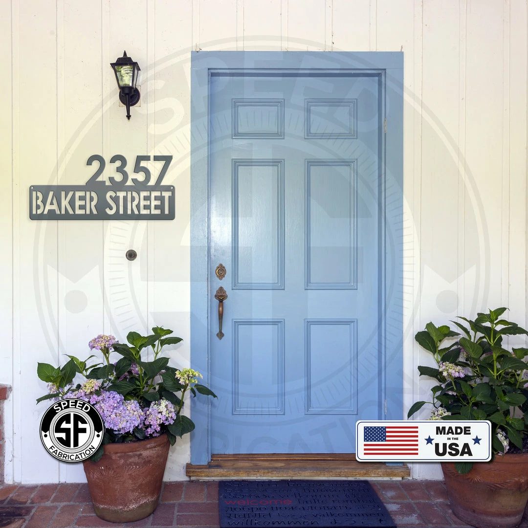 Speed Fabrication Personalized Address Metal Sign