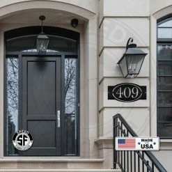 Speed Fabrication Personalized House Number Metal Sign Address/House Number Metal Signs