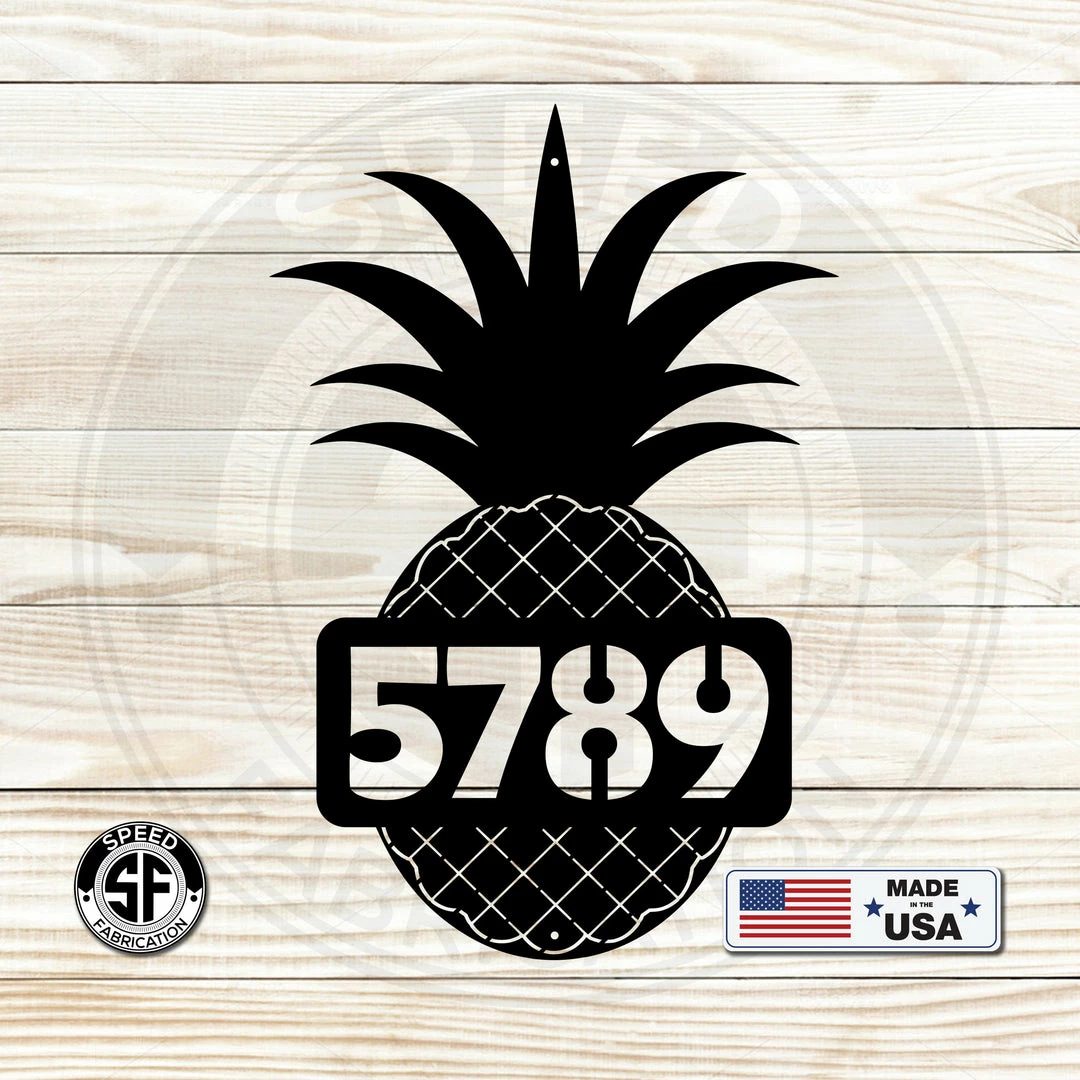 Speed Fabrication Most Popular Custom Metal House Number - Heavy Duty - Beach House Address Numbers