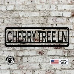 Speed Fabrication Custom Metal Address Sign Address/House Number Metal Signs