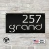 Speed Fabrication Personalized Rectangle Address Metal Sign Address/House Number Metal Signs