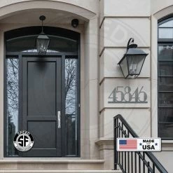 Speed Fabrication Personalized House Numbers Metal Sign - Weatherproof Address Sign