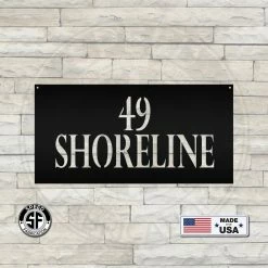 Speed Fabrication Address/House Number Metal Signs Personalized Address Metal Sign