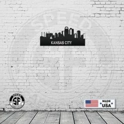 Speed Fabrication Kansas City Skyline Metal Sign