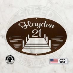 Speed Fabrication Custom Metal Lake Lot Sign Address/House Number Metal Signs