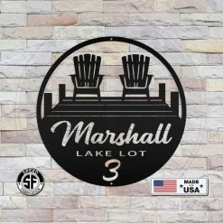 Speed Fabrication Custom Lake Lot Sign