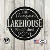 Speed Fabrication Most Popular Lake House Metal Sign