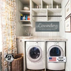 Speed Fabrication Kitchen/Bath/Laundry Laundry Room Sign