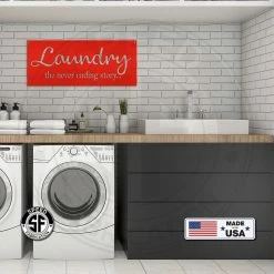 Speed Fabrication Kitchen/Bath/Laundry Laundry Room Sign