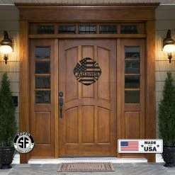 Speed Fabrication Maltese Firefighter Cross American Flag Monogram Monograms