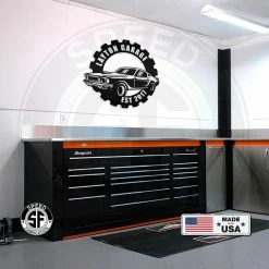 Speed Fabrication Metal Muscle Car Sign Most Popular